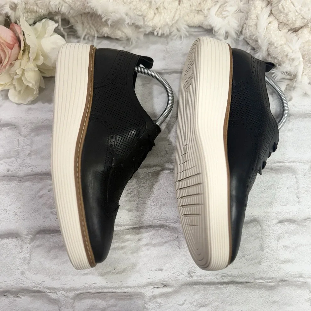 Cole Haan Øriginal Grand Black Platform Wingtip Oxford Shoes Womens Sz 9 B Nice!